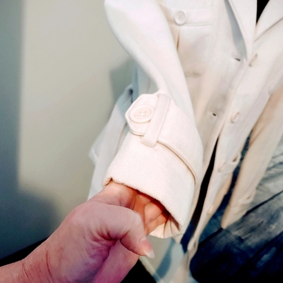 PEACOAT SOFT COZY COTTON STRETCHY FRONT POCKETS WOMEN'S SIZE M - Picture 5 of 9